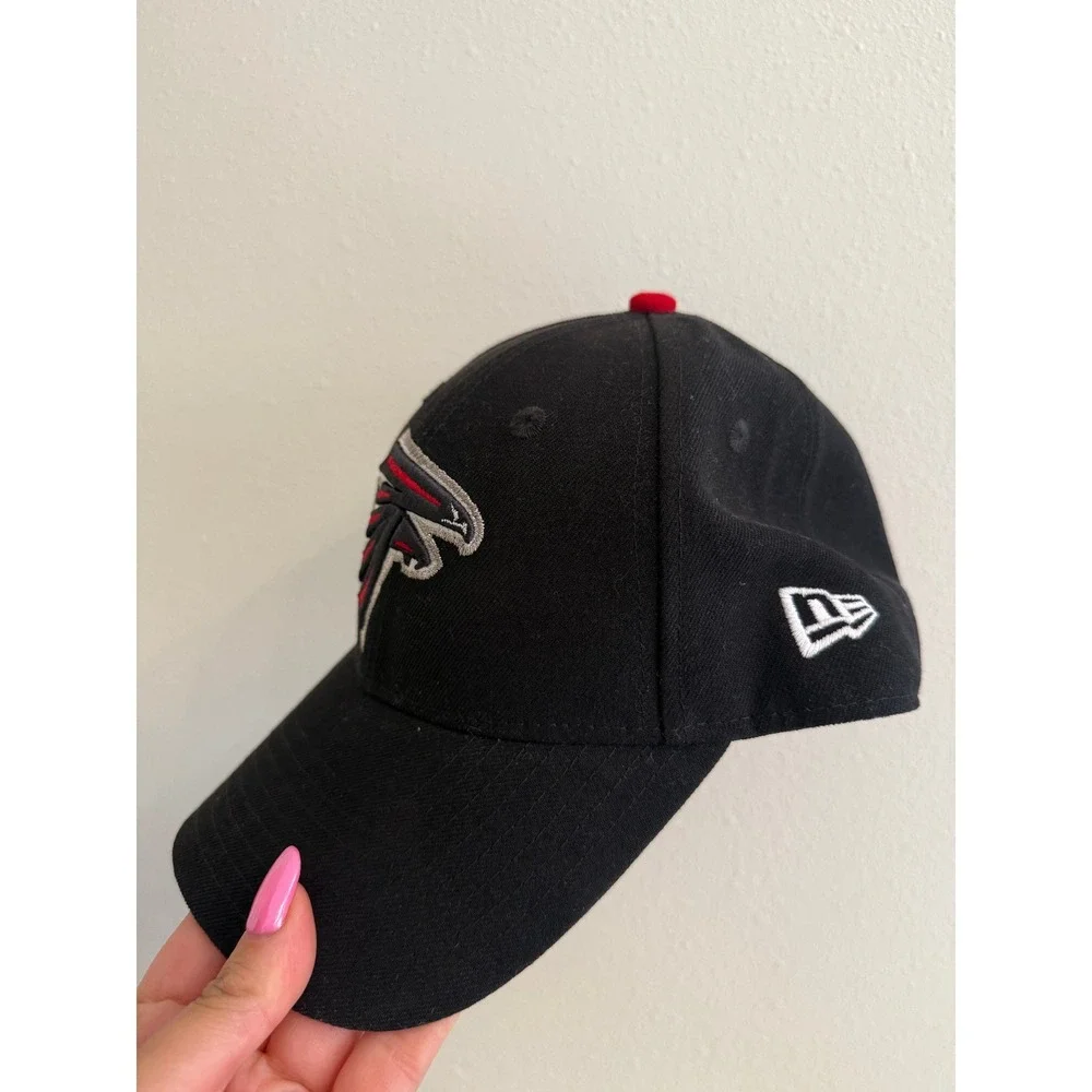 New Era Atlanta Falcons NFL 9FORTY Adjustable Hat Black Red Cap One Size